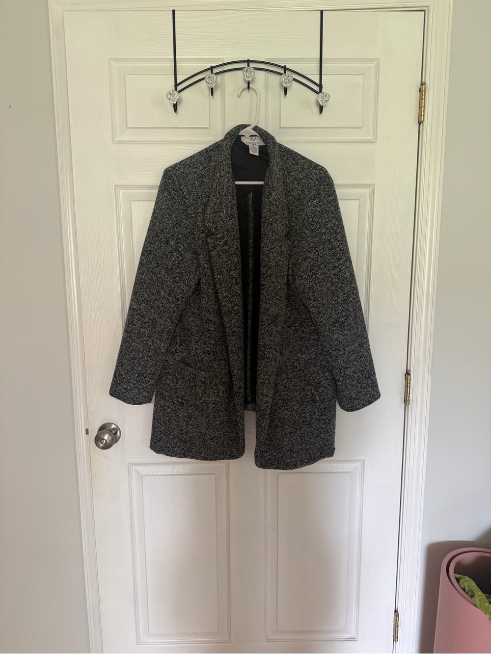 Magaschoni Charcoal Open-Front Coatigan Blazer
